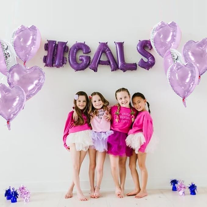 TONIFUL 30 Pcs Clear Lilac Heart Balloons 18 Inch Heart Shape Foil Balloon | - Image 5