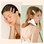 KesaPlan 10PCS No Bend Hair Clips, Jelly Glitter No Crease Hair Clips for Styling, Acrylic Resin Flat Duckbill Clips, Seamless Bang Hair Barrette for Women Girls Makeup Hairstyle Accessories