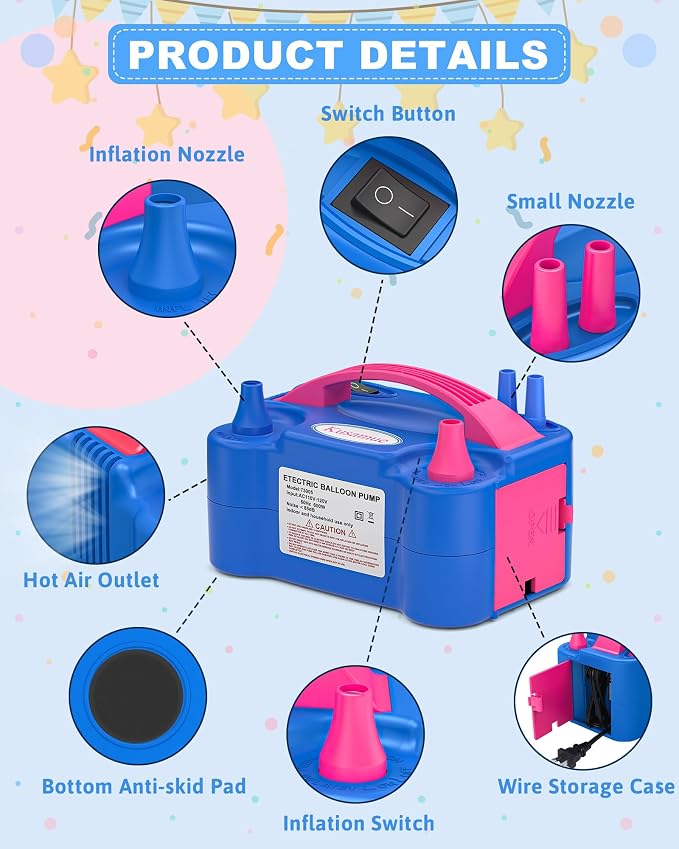 Electric Balloon Pump, Balloon Inflator Machine - Image 3