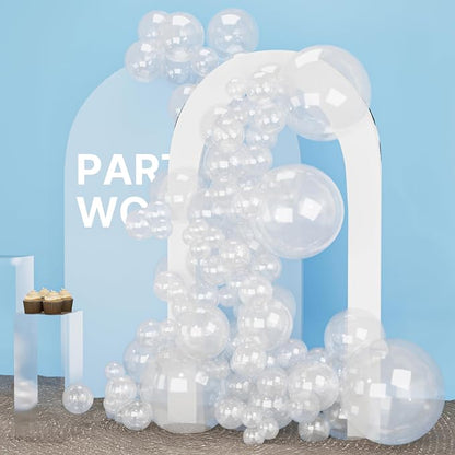 PartyWoo Clear Balloons 152pcs Different Sizes of 18 12 10 5 Inch | Balloons by PartyWoo