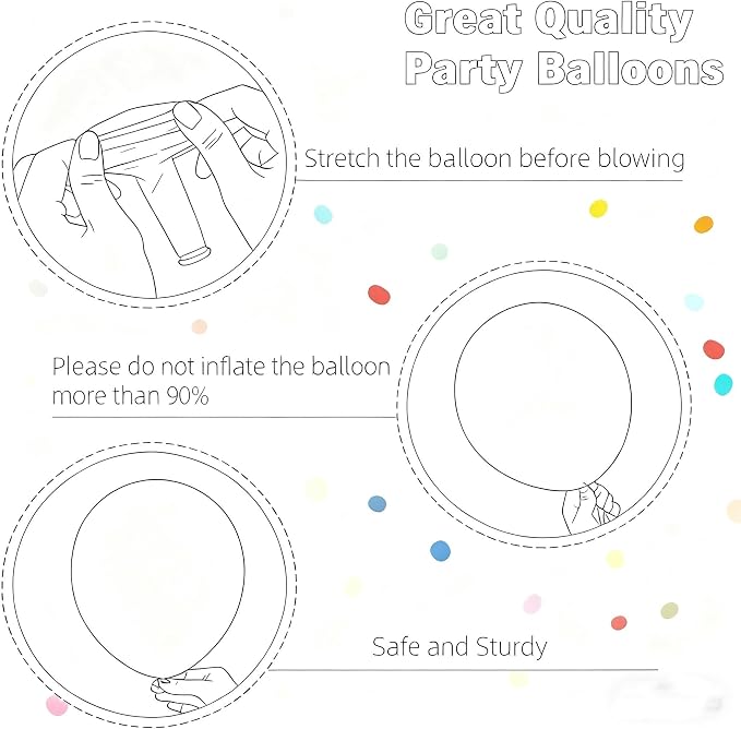 412pcs Dusty Blue Balloons Different Sizes 18 12 10 5 Inch, Slate Blue Boho - Image 4
