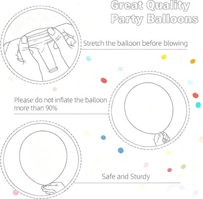 412pcs Dusty Blue Balloons Different Sizes 18 12 10 5 Inch, Slate Blue Boho - Image 4