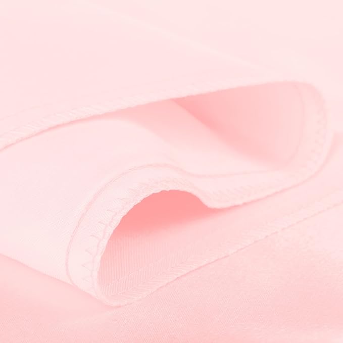 BLISSFORD Pink Satin Pillowcase with Zipper, for Hair and Skin Care, Feels Soft and Cool Like a Silk Pillowcase, Satin Pillow Cases 2 Pack, Slik Pillow Cover, King Size - Set of 2