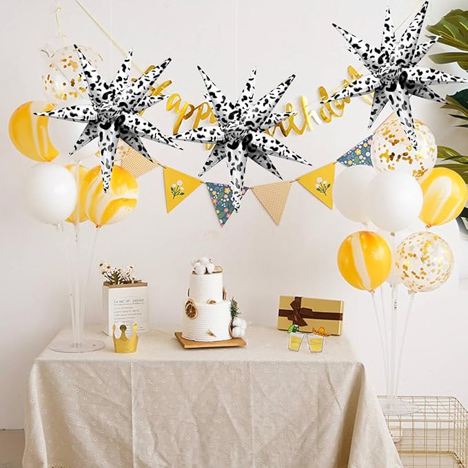 ZAKVOOR 60 Pcs Star Balloons 12 Spike Foil Party Decoration Balloons - Image 5
