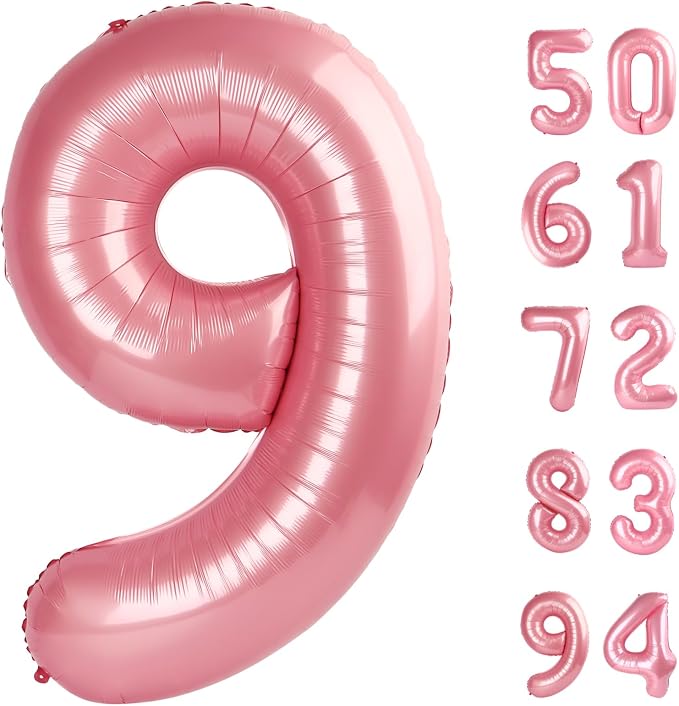 Pastel Pink 9 Balloon by IWERP