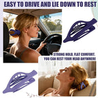 Flat Hair Clips for Women - 6 PCS French Flat Claw Clips Medium Hair Clips for Girls Large Hair Claw Clips for Thick or Thin Hair Strong Hold No Slip Hair Accessories for women (Purple)