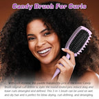 Candy Brush Curl Defining Hair Brush for Effortlessly Detangling Shaping and Styling Curls, Curl Brushes with EdgeLift for All Wet or Dry Hair Types for Women and Girl, Reduce Pulling and Frizzing