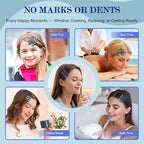 Ocean Blue Snap Hair Clips by FLAREANN – 36 PCS 2 Inch Non-Slip Metal Barrettes for Girls & Women in Glitter, Shimmer & Glossy Finishes – Cool Blue Hair Accessories for Everyday Styling