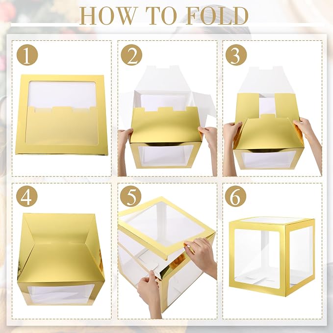 Thyle 12 Pcs Transparent Balloon Boxes Clear Balloon Boxes - Image 3