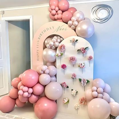 Pearl Pink Gold Balloons - Image 3