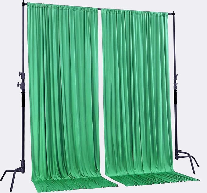 AK TRADING CO. 10 feet x 10 feet Polyester Backdrop Drapes Curtains Panels - Image 2