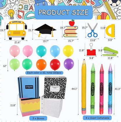 15Pcs Giant Back to School Decorations - Image 2