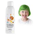Green Temporary Hair Color Spray for Kids, Instant Colored Hair Dye Alternative for Girls Boys Teens Women Men, Disposable Washable, Quick Styling for Party Cosplay Christmas Halloween, 150ml
