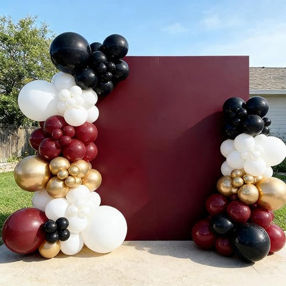 40pcs Burgundy Balloons, 12inch Matte Maroon Balloons | Balloons - Image 3