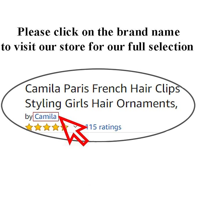 Camila Paris CP2631 French Hair Barrette Clip for Girls, Tortoise Shell, Rubberized Metal Closure Strong Hold Grip Hair Clips for Women, No Slip Durable Styling Girls Hair Accessories, Made in France