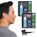 Hair & Beard Color for Full Gray Coverage 2 pack - Dark Ash Brown - Ammonia-Free Complete Men’s At-home Beard & Hair Dye Kit, Professional-grade Permanent Hair Color (4.1)