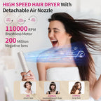 5-in-1 Hot Air Styler & Hair Dryer Brush – Fast Drying, Ionic Blow Dryer with Auto-Wrap Curler, Volumizing Brush & Straightener – Frizz-Free, No Heat Damage, Travel Bag Included for Easy Styling