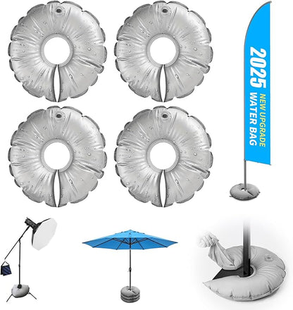 4 Pack 18" Water Weight Bags for Feather Flag Base, Water Bags for Weight | by Home