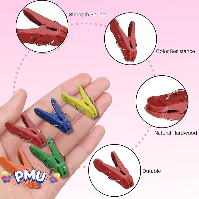 PMU Clip-n-Weight Primary Colors 8-Gram Plastic Balloon Weights Pkg/25 - Image 4