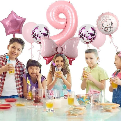 Cartoon Party Balloons, Cute Number 9 Balloon - Image 4