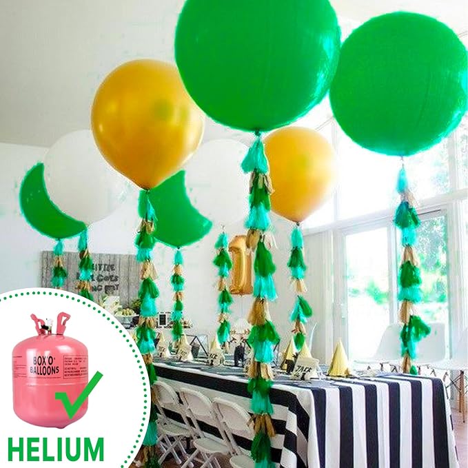 PartyWoo Green Balloons 20pcs Green Latex Helium Balloons 18 Inch | Birthday - Image 4