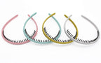 4 color Fashion hair bands headbands for women/Girls teeth comb Hair Accessories Non-slip Hair Hoop Resin Hairband Comfy headwear