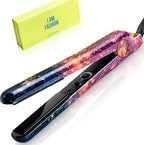 PYT Unicorn Pro Hair Straightener - Ceramic Flat Iron for Professional Styling. 150 W Power Output, Adjustable Temperature Suitable for All Hair Types. Straighten, Curl or Wave (Galaxy)