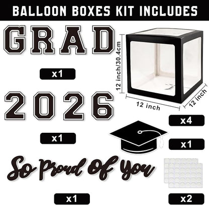 Graduation Decorations Class of 2026, Balloons Boxes - Image 2