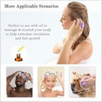 FREATECH Hair Scalp Massager Shampoo Brush with Soft Silicone Bristles for Scalp Care and Hair Growth, Shower Head Scalp Scrubber Exfoliator for Dandruff, Wet & Dry for Men, Women and Kids, Purple