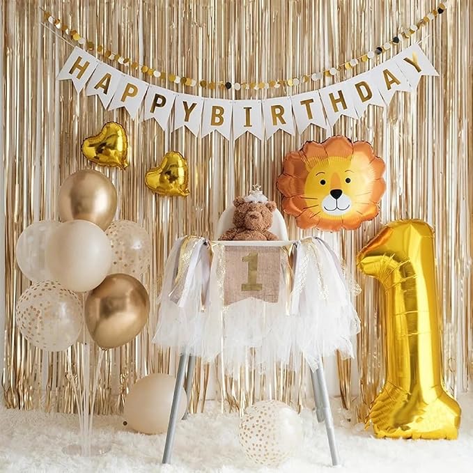40 inch Gold Number Balloon Giant Foil Helium Balloons Gold Number 1 Balloon - Image 7