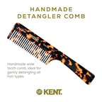 Kent 91T TY Detangler Combs for Women Wide Tooth Hair Comb for Curly and Wavy Hair, Wide Tooth Combs and Wet Hair Comb, Large Handle Shower Comb for Effective Detangling