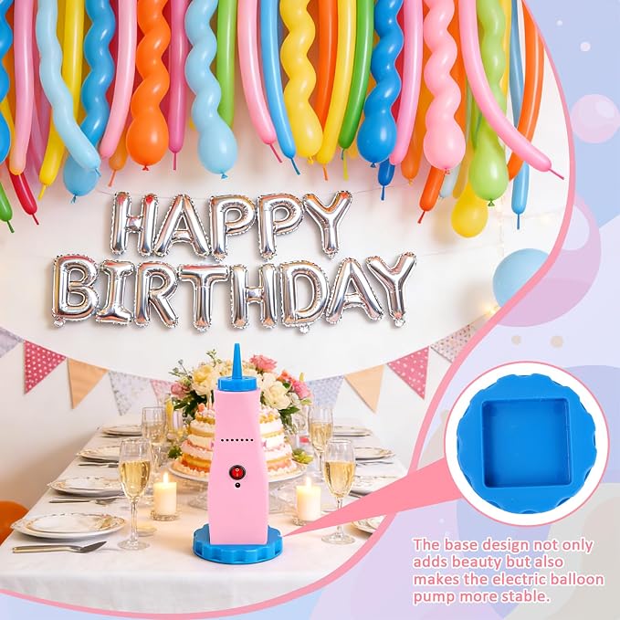 AXHJ Electric Balloon Pump, Portable Inflator Blower - Image 3