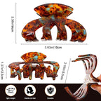 Jayongnee Clips for Women - Octopus Claw Clip - Hair Clips for Long and Thick Hair, Non-Slip Big Claw Strong Hold Hair Unbreakable 3 PCS (claw clip-C)