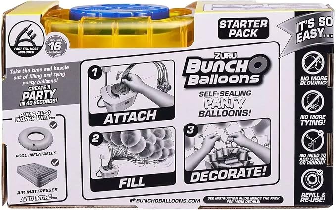 Zuru Bunch O Balloons Portable Party Balloon Electric Air Pump Starter Pump W/ - Image 5
