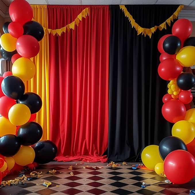 50×12ft Wrinkle Free Red Backdrop Curtain - Image 6