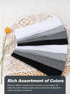 DRESHOW 8 Pack Sports Headbands for Women Non-Slip Stretchy Fashion HairBand Curly Hair Headband Soft Hair Accessories for Daily Wear Workout Yoga Running