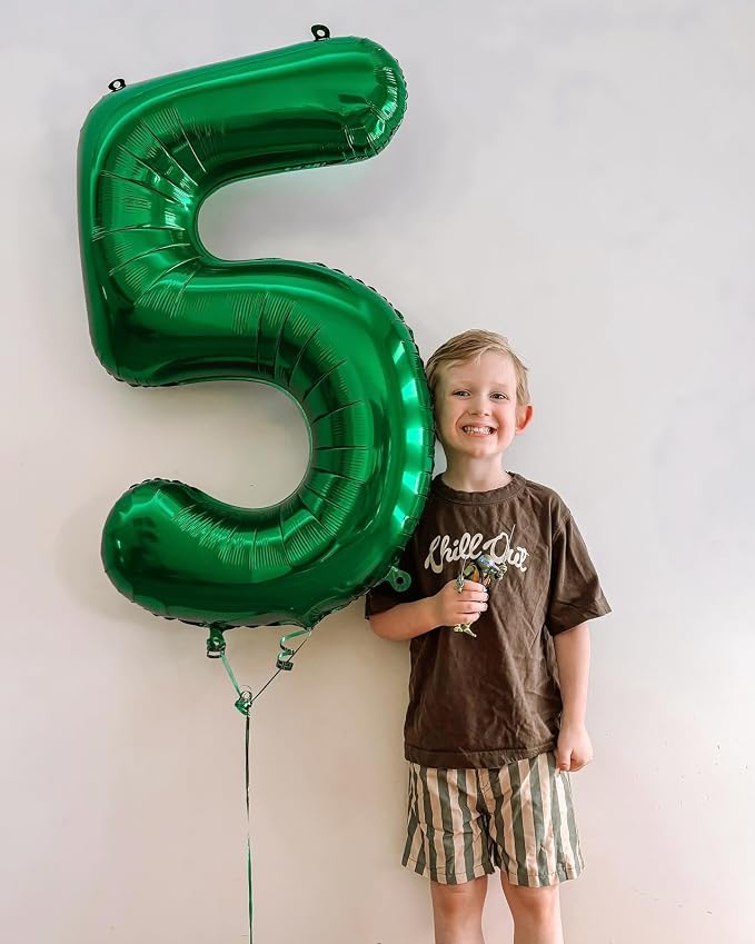 2 Balloon - Green Birthday Number Balloons, 40 Inch Decorations Men Women | - Image 8