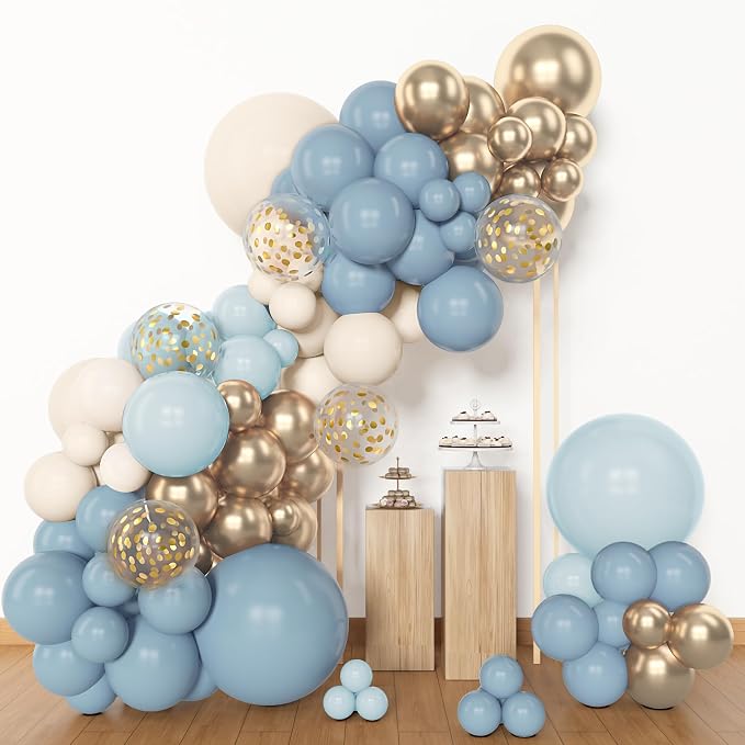 Amandir 153pcs Dusty Blue Balloon Garland Arch Kit Different Sizes | 18 12 10 - Image 4