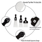 COOKOO 3 Pack Metal Afro Hair Styling Combs - Fist Design Wide Tooth Picks for Women, Men & Natural Curly Hair Hairstyling