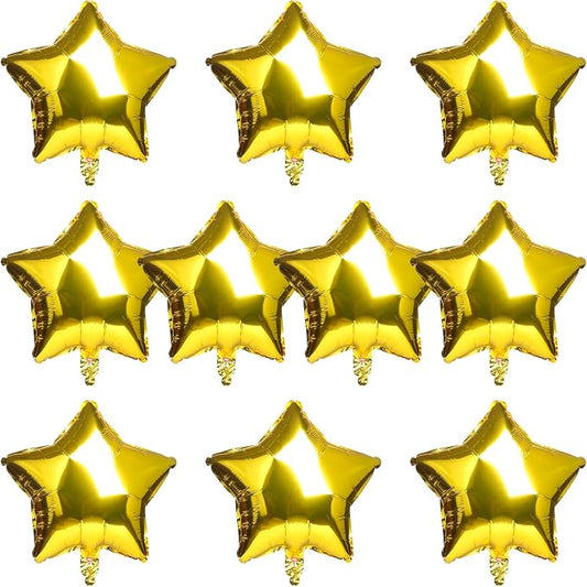 Star-Shaped Balloon, 18inch" Gold Foil Balloon Mylar Balloon, Baby Shower Decor by MEETINGU