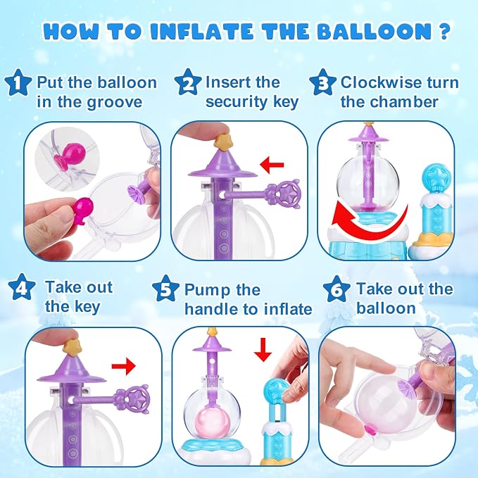 Amy&Benton 195pcs Princess DIY Sticky Balloons - Image 7