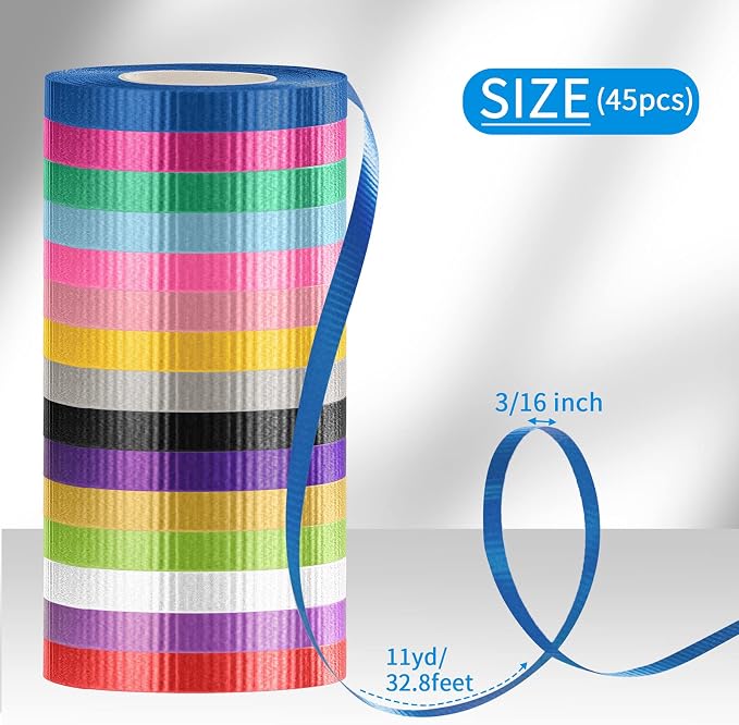 45 Roll 15 Colors Curling Ribbons - Image 2