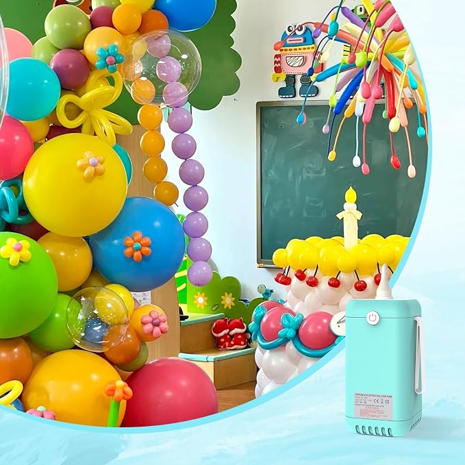 AXHJ Balloon Pump Electric Air Pumps, 2-in-1 Electric Air Balloon Pump，Balloon - Image 7