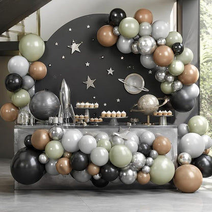 Green Black Grey Balloons - Image 6