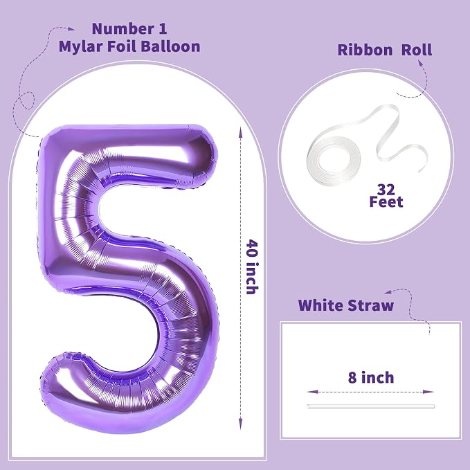 Number Balloons for Birthday Decorations - Image 2