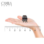Camila Paris NV123 French Hair Clip for Women, Small Set of 2 Tortoise Girls Hair Claw Clips Jaw. Fashion Durable Styling Hair Accessories for Women, Strong Hold No Slip Grip, Made in France