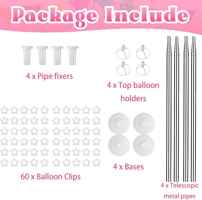 Voircoloria Balloon Column Stand Kit - Image 2