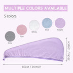 Microfiber Hair Towel Hair Wrap: 2 Pack 10X26 Hair Dryer Towels for Women Absorbent Turban Twist Hair Drying Shower Cap Curly Hair Products for Hair Care Hair Accessories (01 5-Pcs Multicolor)