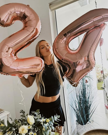 Rose Gold 14 Balloon - Image 7