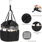 Shower Caddy Portable, Hanging Mesh Shower Caddy, Travel Toiletry Bag for Women Men, Quick Dry Shower Tote Bag with Rotable Hook for Bathroom, Gym, Camping, Beach, Swimming, Traveling
